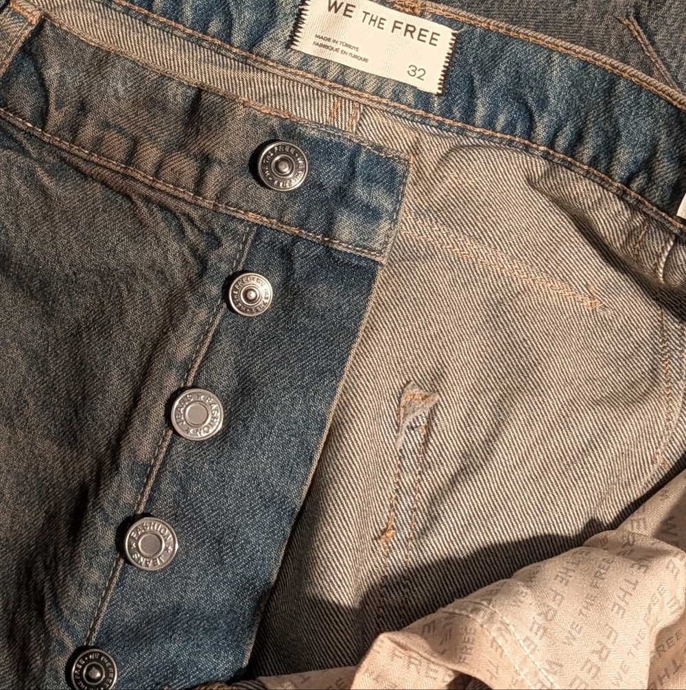 NWT* - We The Free Barrel Jeans - Mid Rise - Lost In The Desert - Size 32 - Picture 13 of 16